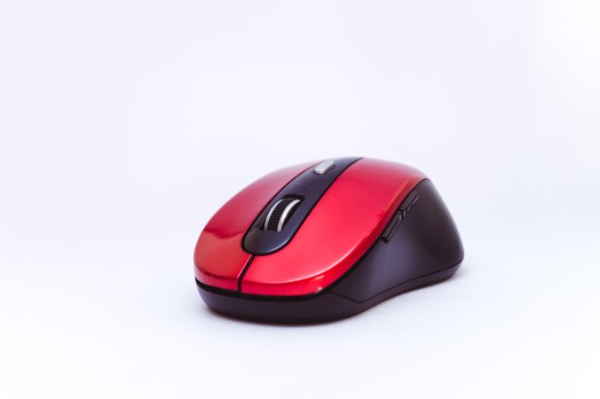 red computer mouse