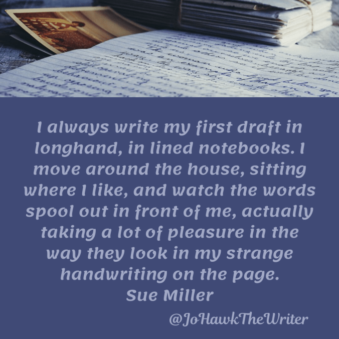 i-always-write-my-first-draft-in-longhand-in-lined-notebooks.-i-move-around-the-house-sitting-where-i-like-and-watch-the-words-spool-out-in-front-of-me-actually-taking-a-lot-of-pleasure