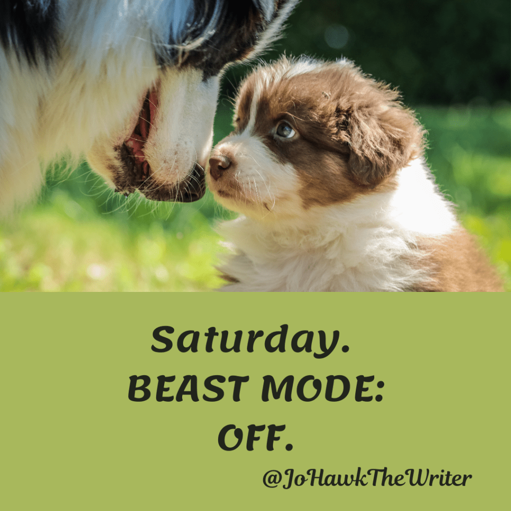 Saturday. BEAST MODE OFF